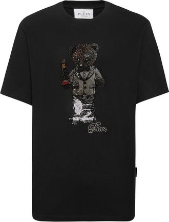 Philipp Plein Heren, Tops, Zwart, Maat: S Katoen