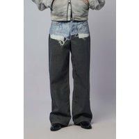 Acne Studios U Pinstripe Print Jeans