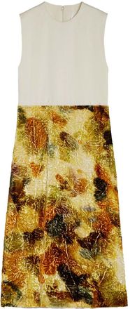 Jil Sander Midi-jurk met jacquard - Wit