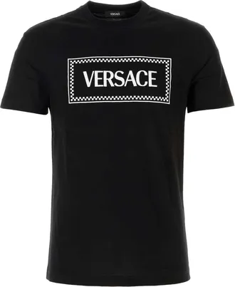 Versace Black Cotton T Shirt