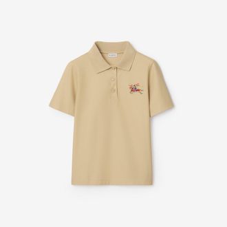 Burberry EKD Cotton Polo Shirt, Size: XXS