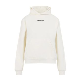 Balenciaga Dames, Sweatshirts & Hoodies, Beige, Maat: XS Katoen