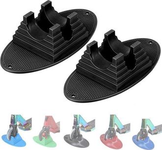 OEM Soporte Universal Para Patinetes, Apto Para Ruedas De 95-120 Mm, Soporte De Suelo Robusto De Abs, Negro, 2 Piezas