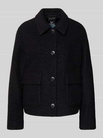 Fuchs Schmitt Wolljacke mit Umlegekragen in Black, Größe 38