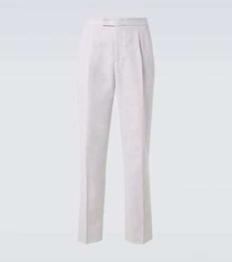 Berluti Cotton and linen straight pants