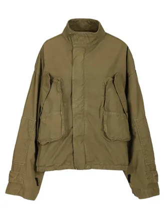 The Attico Canvas Bomber Jacket Giacche Verde-Donna
