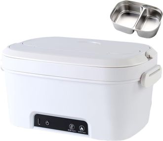 No Brand Portapranzo Elettrico Senza Fili, Portatile Da 1,5 Litri, Riscaldabile, Con Scomparto Per Posate, Ideale Per Viaggi, Riscaldamento Programmabile E Scu