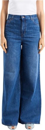Chlo&eacute; Wide Jeans, female, Blue, Size: W29 High-Waist Wide Jeans