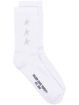 Golden Goose Side Rhinestone Star Socks