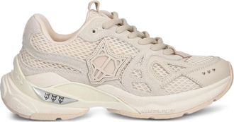 Naked Wolfe Smash Off suède mesh sneakers - Beige