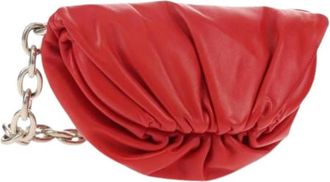 Bottega Veneta Pre-owned Vintage Schoudertas - Dames - Vintage Heuptassen - Rood - ONE Size - Leer - Vintage
