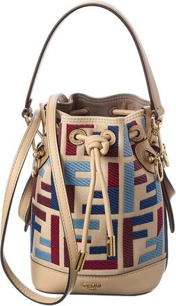 Fendi Fendi Mon Tresor Mini Canvas Bucket Bag