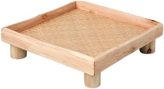 Be Home Miramar Reclaimed Wood Square Footed Tray, Medium in Natural at Nordstrom