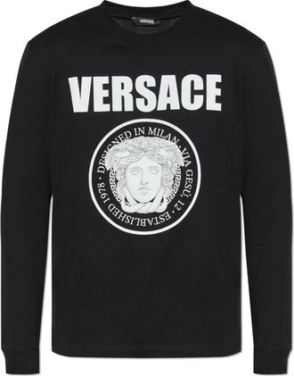 Versace Hombre, Camisetas, Negro, Talla: S