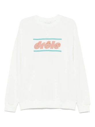 Drôle de Monsieur Le Sweatshirt Piqué Tennis top - men - Cotton - L - White