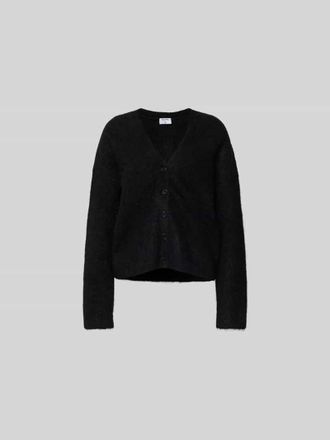Filippa K Strickjacke mit Knopfleiste in Black, Gr&ouml;&szlig;e L