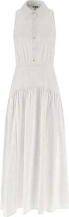 Staud Staud, Kleedjes, Dames, Wit, XS, Katoen, Romy Dress