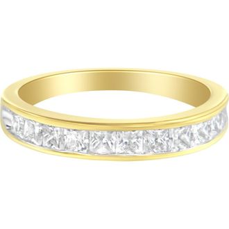 House of Brilliance 14KT Yellow Gold 1.0 cttw Diamond Channel Band Ring at Nordstrom, Size 5
