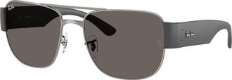 Ray-Ban Dark Grey Square Unisex Sunglasses RB3756 004/B1 59