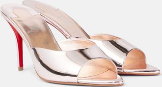 Christian Louboutin Miss Z 80 leather mules