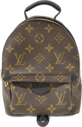 Louis Vuitton Marron Coated Canvas Backpack (Pre-Owned)