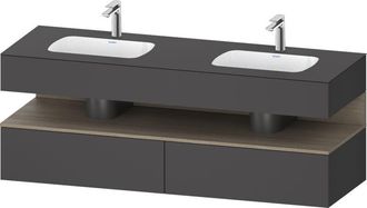 Duravit Qatego Lavabo Encastrado Con Base De Lavabo Consola, - Duravit