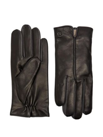 Handsome Stockholm logo gloves - Zwart