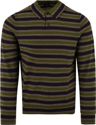Paul Smith Tops, Heren, Groen, L, Wol, Merino Polo Shirt