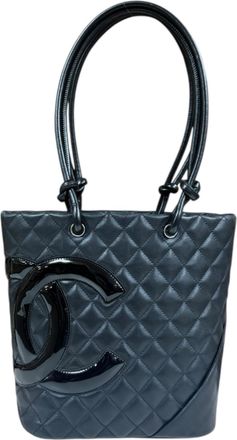 Chanel Black Leather Tote Bag (Pre-Owned)