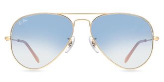 Ray-Ban RB3025 Aviator Gradient 001/3F Mens Sunglasses Gold Size 55