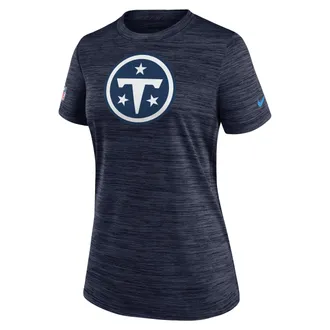 Nike Tennessee Titans Rivalries Collection Sideline Velocity Nike Womens Dri-FIT NFL T-Shirt in Blue | 03EY41S9V-B3C