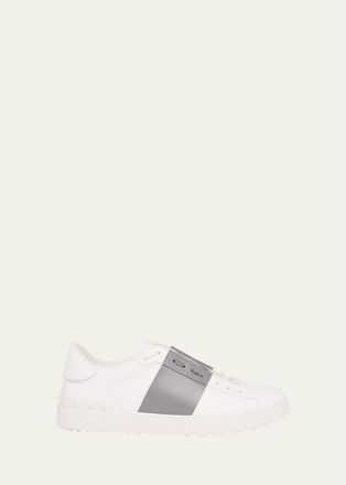 Valentino Garavani Mens Open Calfskin Sneakers