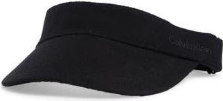 Calvin Klein Terry Tennis Visor in Black at Nordstrom Rack