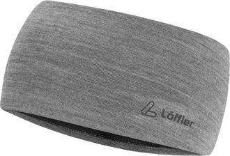 LOEFFLER Merino Wool Headband Wide Stirnband - Unisex | grau