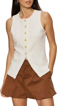 Sanctuary Nothing Extra Knit Vest in Chalk White at Nordstrom, Size X-Large