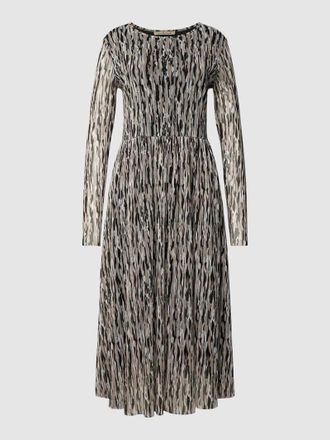 Smith & Soul Midikleid mit Allover-Muster in Mittelgrau, Größe S