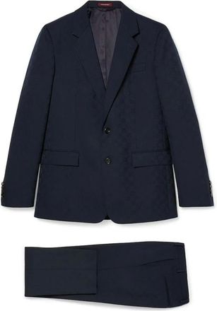 Gucci Kostuums, Heren, Blauw, L, Katoen, Abito