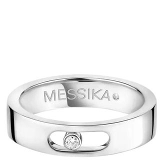 Messika Move Joaillerie White Gold Diamond Wedding Ring, Size 49