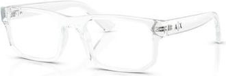 A|X Armani Exchange 54mm Rectangle optical glasses in Transparent at Nordstrom