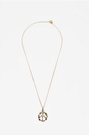 Palm Angels Brass Chain Necklace With Pendant size Unica