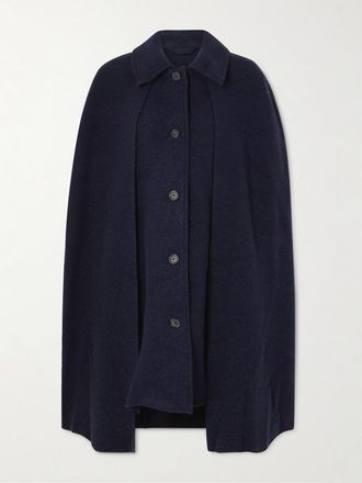 Toteme Cappotto In Feltro Di Lana - Blu