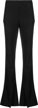 AMBUSH Black Flared wool trousers