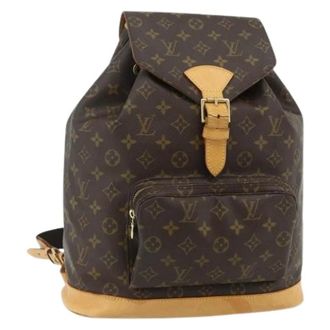 Louis Vuitton Pre-owned Backpacks, female, Brown, Size: ONE SIZE Pre-owned Vintage Monogram Canvas Backpack