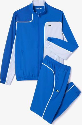 Lacoste Heren Kleurblok Tennis Trainingspak (Blauw)