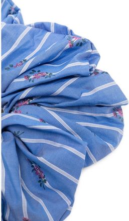 Etro Striped Floral Hair Band - Blue