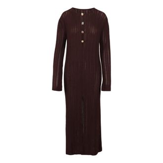 Baobab Baobab Collection, Knitted Dresses, female, Brown, Size: S Knitted Maxi Dress