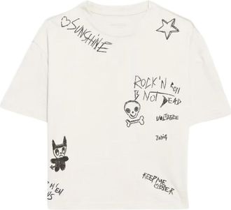 Zadig&Voltaire Camiseta Strass - Tops - Mujer - Beige - XS