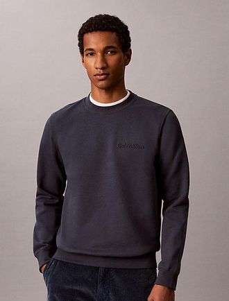 Calvin Klein Sudadera De Felpa Y Algod&oacute;n Con Grabado