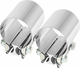 OEM Abrazadera De Escape Universal De Acero Inoxidable De &Oslash; 64 Mm X 76,2 Mm De Longitud (2 Piezas) ----productos M&aacute;s Vendidos