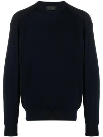 Roberto Collina waffle-knit merino jumper - Blue